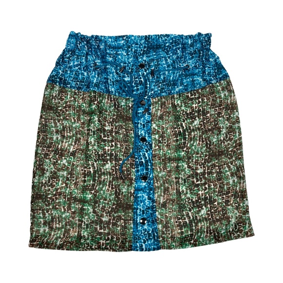 Derek Lam For Design Nation Armadillo Print Drawstring Skirt Size M NWT - Picture 3 of 15